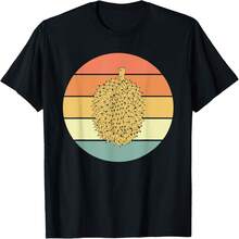Retro Durian Outfit Durian Fruit Lovers T-Shirt - Black - View 1