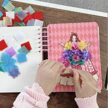 Princess & Fairy DIY Sticker Art Kit - Creative Handcrafted Illustration Set For Girls, Includes Graffiti Toys, Coloring Books & Dress-Up Activities | Educational Crafts, Birthday Gifts & Party Favors - Multicolor - View 3