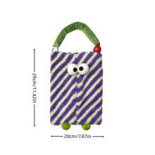 Cute Monster Car Tissue Paper Holder/Car Seat Hanging Tissue Box/Creative Cartoon Car Interior Decor/Bedroom Plush Tissue Box Cover