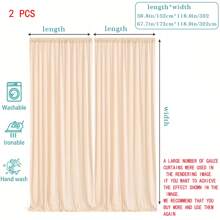 2 pezzi di eleganti tende rettangolari nere in tessuto elasticizzato in spandex, adatte per la decorazione interna/esterna, perfette per matrimoni, feste, raduni familiari - decorazione multifunzionale per qualsiasi occasione, decorazione per backdrops di matrimonio, campeggio, privacy. Ottimo per raduni senza necessità di elettricità.