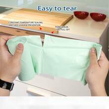 50pcs/Roll 6L/8L/10L Trash Bags, Flat-Mouth Garbage Bags, PLA Corn Starch Thickened Tear-Off Trash Bags - Compostable Trash Bags For Kitchen, Bathroom, Bedroom, Etc. - Green Trash Bags For Cleaning, Household Essentials, Garbage Bags - Multicolor - View 11
