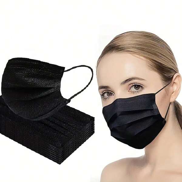 10 peças de máscara facial descartável de 3 camadas para adultos, máscara de proteção diária de 3 camadas com zíper, máscara de plástico reutilizável e antialérgica, perfeita para uso ao ar livre, ótimo presente para melhores amigos e familiares