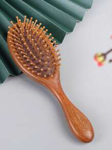 Sandalwood Air Cushion Comb, Anti-Static Wooden Massage Comb For Detangling, Scalp Stimulation, Hair Growth And Thickening Body Care For Travel,Outdoor,Sport,Office,School