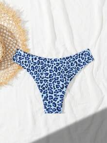 Women Leopard Print Random Sexy Bikini Bottom Swimwear - Multicolor - View 5