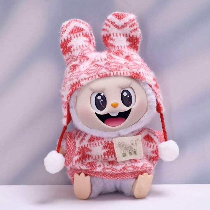 豪奢な 衣装のみ] 1,2世代 ぬいぐるみ風 ポンポン付きニット帽子と クラフト・布製品