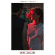 1 件电影《挑战者》（2024）海报印刷网球运动电影帆布画墙面艺术适用于电影院客厅家居装饰礼品可选画框