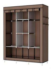 Armario de almacenamiento ropa diseño compacto organizador para espacios pequeños estructura práctica organización eficaz solución moderna para dormitorio estudio oficina hogar funcionalidad diaria - Multicolor - Ver 6
