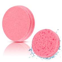 25 Stücke/Packung Einweg-Kompression Gesichtsreinigungsschwämme, parfümfrei aus Cellulose Holzzellstoff-Baumwolle, für Ästhetiker Gesichtsreinigung, Hautverjüngung, Make-up Restentfernung, wiederverwendbar, geeignet für alle Hauttypen