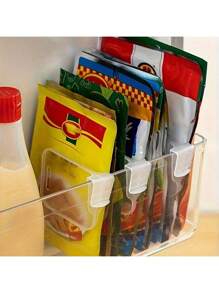 10pcs Multi-Functional Refrigerator Side Door Organizer Dividers - Thick, Transparent Storage Partitions For Customizable Space Management