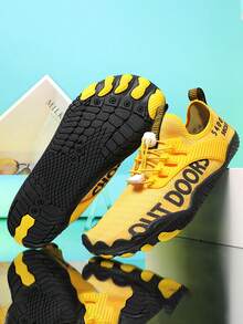 Zapatos de agua unisex, zapatos amarillos de moda para playa, piscina, deportes acuáticos, verano al aire libre, zapatos descalzos de secado rápido, buceo, surf, caminata, accesorios esenciales de crucero por la playa, zapatos de fitness en interiores - Amarillo - Ver 3
