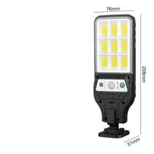 1 Peça Luz Solar de Rua a Prova d''Água com LED de Iluminação e Sensor de Movimento, 3 Modos de Iluminação Inteligente com Controle Remoto, Adequada para Jardim, Quintal, Estrada, Cabana, Pátio, Iluminação Solar Externa