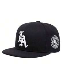 1 pièce Casquette de Baseball pour hommes avec broderie lettres LA, casquette Hip Hop. Convient pour la rue, l'extérieur, les sports, les vacances, les cadeaux. Accessoire de mode.