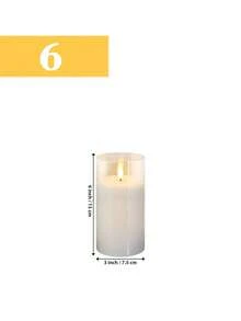 1/3 Peças Conjunto de Velas Eletrônicas LED com Controle Remoto e Timer, Velas Elétricas de Pilar para Uso Externo, Velas Eletrônicas a Pilha, Velas de Pilar Eletrônicas com Chama Realista, Chama Quente, Acessórios para Aniversário e Casamento, Adequado para Lanternas, Jardim, Natal, Decoração Doméstica, Páscoa, Formatura, Dia dos Namorados