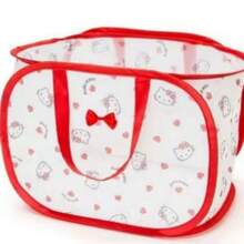 1pc Sanrio Kawaii Foldable Storage Bag, Hello Kitty Or Kuromi Design Laundry Basket, Dirty Clothes Hamper - Multicolor - View 6