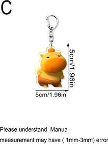 Nuevo llavero de moda y lindo con capibara expresivo y divertido, colgante de dibujos animados para decoración de mochila, regalo