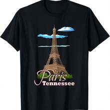 Paris Tennessee Eiffel Tower T-Shirt - Black - View 1