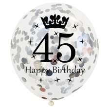 5pcs 12inch Gold Silver Rose Gold Number Crown Confetti Birthday Latex Balloons Number 16 18 21 30 35 45 50 55 60 65 70 75 80 Balloons Happy Birthday Crown Confetti Latex Balloon Anniversary Birthday Party Decorations