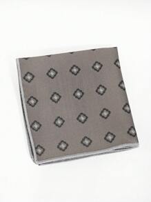 1pc Men's Classic Fashion Polka Dot/Square Floral Pocket Square, 1200 Needle Densely Woven Texture, Suitable For Banquet, Party, Casual, Business Matching