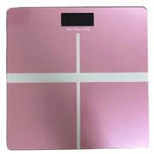 1 pièce Pèse-personne numérique, 4 couleurs au choix : or rose, noir mat, argent clair de lune, bleu gemme. Balance de salle de bain électronique précise pour la maison, appareil de pesée pour adultes