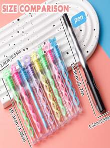 Set de 5/10/20 piezas Palos de burbujas de colores mini con múltiples agujeros, para fiestas festivas - Sin líquido incluido, ideal para actividades al aire libre y celebraciones como bodas, cumpleaños, aniversarios, despedidas de soltero, regalos en general, Navidad, Halloween, Pascua, Acción de Gracias, regalos universales, sin necesidad de electricidad (algunos colores y estilos se envían de forma aleatoria)
