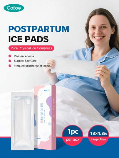 2-in-1 saugfähiges Damenbinde für den Schambereich und Sofort-Kälte-Eispackungen für die Wochenbettversorgung. Einsatzbereites Muss-haben für nach der Entbindung, Umstandsmode, Wochenbettversorgung