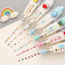 1 pièce Tampons à dentelle découpés avec motifs de dessins animés fantaisistes - colorés, amusants et faciles à utiliser - parfaits pour le DIY, le scrapbooking et les fournitures de fête