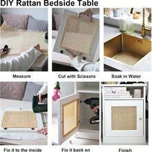 Cane Rattan Webbing Roll, 16.5ft X 15.8inch PE Plastic Cane Webbing Roll,Woven Open Rattan Mesh Rattan Webbing For Caning Projects Star Anise Wide Rattan For DIY Crafts Cabinet Chair Furniture - 23.6in X 6.6ft - View 5