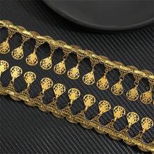 2 yards de frange à franges en feuille de métal pour artisanat, franges de costume de danse latine, vêtements DIY, décorations, rideaux. Largeur 4 cm.