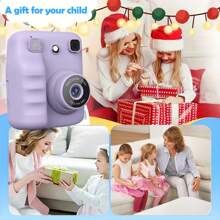 Kinder Kamera, Kinder Digitalkamera mit Sofortdruck, Weihnachts-, Geburtstags- und Neujahrgeschenke, geeignet für Mädchen und Jungen von 3-12 Jahren, Kleinkinderkamera, fördert die Fantasie