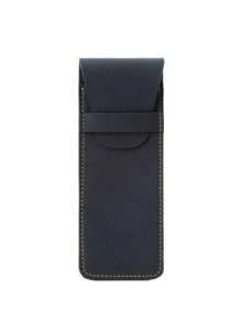 1 pezzo Astuccio portapenne in pelle PU opaca stile retrò, custodia di alta qualità per proteggere le penne, grande capacità, due scomparti, articolo scolastico, forniture scolastiche, astuccio porta matite, borsa per la scuola