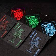 1 pièce -Cartes à jouer imperméables, cartes à jouer en plastique, un jeu de cartes à jouer, cartes à jouer cadeaux de Noël, cadeaux d'Action de grâce, cadeaux de jeu, très jolie décoration, bonne qualité