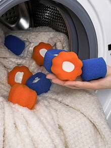 2/4/8/30pcs Washing Machine Cleaning Balls, Including Stain Removing & Hair Catching Sponge Laundry Balls And Anti-Winding Magic Balls - Multicolor - View 3