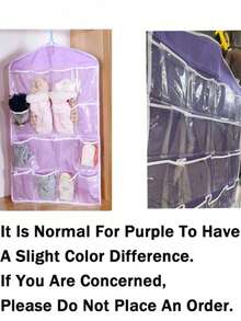 Organizador colgante de sobre la puerta, estantería portátil con 16 bolsillos transparentes para colgar detrás de la puerta, bolsa de almacenamiento montada en la pared para dormitorio, sala de estar, puerta, armario, pequeños artículos y organización de ropa, bolsas del día de los enamorados - Multicolor - Ver 9