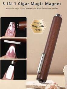 Multi Piece Set, 3 Pieces Or 12 Pieces Nail Magnet, Cat's Eye Nail Magnet, Double Head Nail Magnet Rod, Multi-Function Square Cat's Eye Powerful Magnet Plate DIY Nail Art 2025 Upgrade 5 In 1 Nail Magnet Set For 3D Cat's Eye Gel Polishing Tool, Magnet Rod For Nail Design Art DIY Accessories (Black), Nail Supplies, Nail Tools, Nail Art Tools, Back To School, Nails, Nail Tools For Press On Nails - Multicolor - View 4