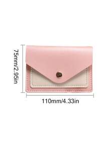 Porte-carte à bouton métallique 3 couleurs Pieru | Stockage en couches multi-cartes, design anneau porte-clés | Porte-clés doré | Mini portefeuille, couleurs pastel noir/bleu/rose | Porte-carte portable