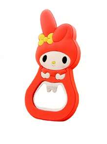 Sanrio 1Pc Hello Kittys Mymelody Cute Cartoon Silicone Wine Opener Pink Girly Heart Beer Bottle Opener(Some Parts May Be Random)