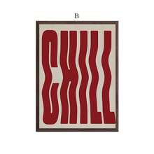 1/3PCS时尚复古墙画家居装饰画帆布油画印刷艺术画美式房间装饰美学红杯子英式舞蹈台球美学海报房间宿舍装饰可选带框 - 棕色 - 查看 47