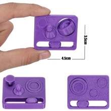 1 pieza Juguete antiestrés de estilo deslizante con impresión 3D, juguete de descompresión con empuje infinito, juguete girador de manos, cubo de rompecabezas, almohadilla multifuncional antiestrés