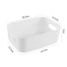 10pcs Multi-Purpose Small Plastic Desktop Storage Boxes, Drawer Organizer Bins, Suitable For Cosmetics, Snacks, Stationery And Kitchen Sundries, Bedroom, Bathroom, Kitchen And Travel Storage, Practical Christmas Holiday Gift - Multicolor - View 2
