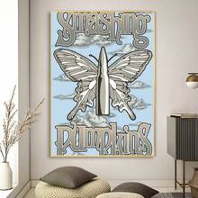 1/6pcs "Smashing Pumpkins" Poster Poster Art Print Bar Living Room Furniture Decoration High Quality Living Room, Bedroom, Dormitory, Kitchen Wall Art, Wall Aesthetic Decoration Frameless ,Wall Art With Frame - Multicolor - View 17