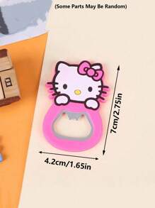 Sanrio 1Pc Hello Kittys Mymelody Cute Cartoon Silicone Wine Opener Pink Girly Heart Beer Bottle Opener(Some Parts May Be Random)
