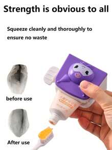 Sanrio 1 pièce Distributeur de dentifrice Hello chat, facile à presser et enrouler. Support pour dentifrice et nettoyant visage pour la maison, le dortoir et les voyages. Sans pile requise (certaines pièces peuvent être aléatoires). Rentrée scolaire