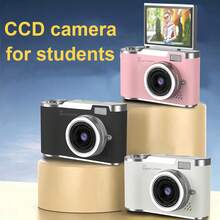 1080P HD Camera, 2.8'' Large LCD Rechargeable Camera With 32G Card, Taking Photos, Recording Videos And Funny Headshot, Birthday Christmas And New Year Christma - 粉 - 查看 4