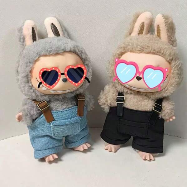 3pcs (Only Sells Clothes, Dolls Are Not Included). 17 Cm Blind Box Sets Of The First And Second Generations. There Are Various Styles Of Overall Overalls Of Doll, Which Can Be Freely Selected And Matched At Will. These Are Beautiful And Fashionable Clothes.Buy Suspender Pants And Get 2 Pairs Of Shoes (Random Colors) As A Gift.