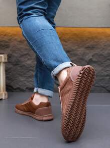 TACHUAN 1 Paar unisex Lässig atmungsaktive Mesh Splicing Schnürschuhe mit breiter Passform, leicht, Sportschuhe für Frühling/Sommer