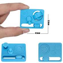 1 pieza Juguete antiestrés de estilo deslizante con impresión 3D, juguete de descompresión con empuje infinito, juguete girador de manos, cubo de rompecabezas, almohadilla multifuncional antiestrés