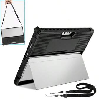 Shockproof All-In-One Protective Hand Strap Portable TPU Compatible Rugged Case With Shoulder Strap For Surface Pro 9 10 11 13 "
