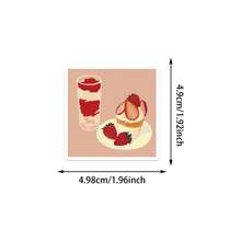 50PCS Strawberry Stickers Fruit Stickers Dessert Stickers Pretty Stickers Aesthetic Stickers Cute Stickers Strawberry Decor Strawberry Stuff For Journaling Computer Scrapbook Luggage Water Bottle Phone Laptop Notebook - Multicolor - View 3
