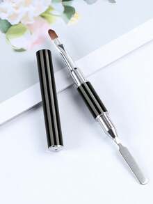 Double-Sided Nail Brush, Double Head Fine Nail Brush, Nail Art Brush, Nail Design Brush, Double-Sided Nail Brush For Nails, Building Nail Design, 3D And Nail Polish - Multicolor - View 6