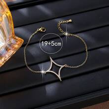 1pc Vintage Geometric Design Women Bracelet, Suitable For Daily, Vacation, Party Wear - Bracelet - View 3